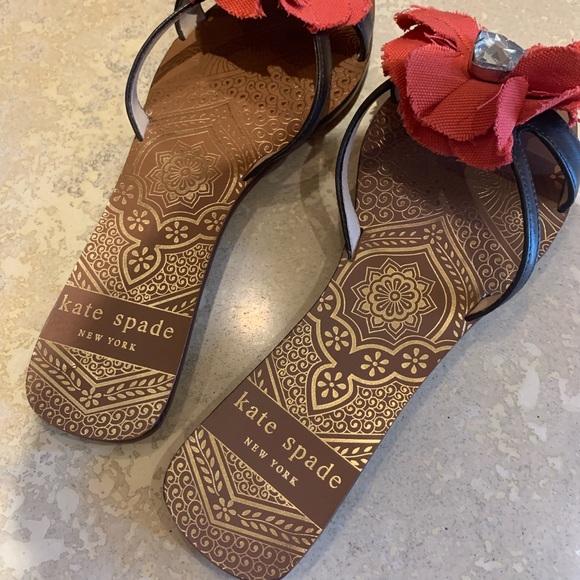 Kate Spade Flower Jeweled Sandals - Picture 3 of 4